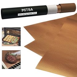 Copper Grill Mats by MiTBA – Best Baking & Grilling Accessories Ever! These Non-Stick &  ...