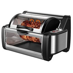 Flexzion Rotisserie Toaster Oven Grill – Countertop Kebab Electric Cooker Rotating Roaster ...