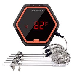 Inkbird Grilling BBQ Oven Smoker Meat Bluetooth Wireless Thermometer 150ft Digital 50 meters Coo ...