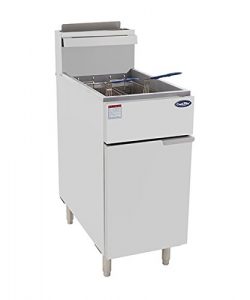 CookRite ATFS-40 Commercial Deep Fryer With Baskets 3 Tube Stainless Steel Liquid Propane Floor  ...