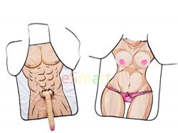 eSmart Sexy Naked Man Woman Couple 3D Apron Willy Boob Super Hero Party Apron Cosplay Lover Dres ...