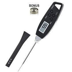 Waterproof Indoor outdoor Instant Read Oven Thermometer with long stainless steel probe for Cook ...