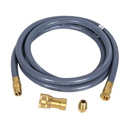GASSAF 10 Ft Natural Gas and Propane Gas Quick Connect hose Kit -Quick Disconnect Gas Connect wi ...