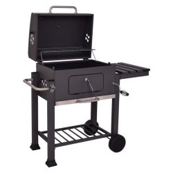 Giantex Charcoal Grill Portable Barbecue Grill and Smoker Outdoor Backyard Cooking with Wheels