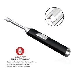 Carrep Electric Arc Lighter Rechargeable Windproof for Candles,Cigarette,outdoor with 360° Flexi ...