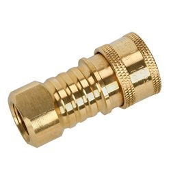 Universal Propane Natural Gas Quick Connector Solid Brass Disconnect kit- 3/8 Inch Female Pipe T ...