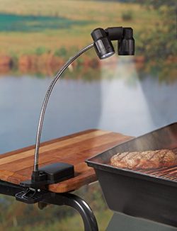 The Paragon Grill Light – LED Adjustable Light with Double Head Lamps, 3 Super Bright Ligh ...