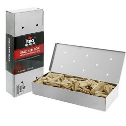 TCP Global BBQ Masters Smoker Box to Add Smokey Flavors to Barbecue Meats – Stainless Stee ...