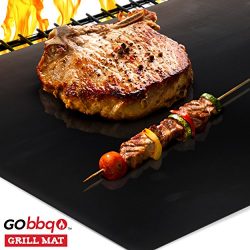 GObbq BBQ Grill Mat – 18x13in. Most Durable, Non-Stick BBQ Grilling Mats for Gas, Charcoal ...