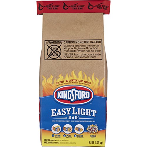 Kingsford Charcoal Briquettes in an Easy Light Bag, 2.8 Pounds (Pack of 6)