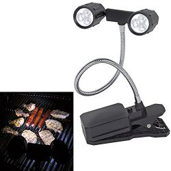 Geekercity 360°Rotation Adjustable LED Barbeque Grill Light, Chef Buddy Adjustable Outdoor BBQ C ...