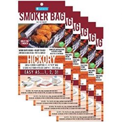 Smoker Bags – Set of 6 Hickory Smoking Bags for Indoor or Outdoor Use – Easily Infus ...