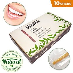 GOWO (10 Pack) Miswak Sticks without Holders – Natural Teeth Whitening Kit – No Regu ...