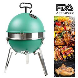 Mangotree Charcoal Grill Portable BBQ Removable Barbecue Lightweight Barbecue with Stainless Ste ...