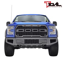 Tidal 2015-2017 Ford F150 F-150 Raptor Style Grille w/LED Amber Lighting – Charcoal Gray & ...