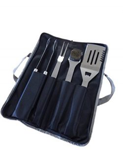 Simplistex / 4 Piece BBQ Tool Set for Outdoor Barbecue Grilling