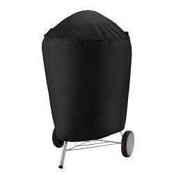 SunPatio Kettle Grill Cover, 28″ Dia x 30″ H, Waterproof Smoker Covers, Heavy Duty C ...