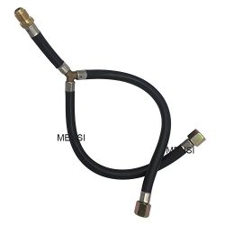 3/8″ Flare Gas barbecue GRILL connection flexible hose Y Splitter Hose assemly parts inlet ...