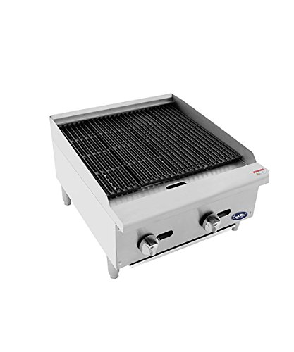 CookRite Stainless Lava Rock Charbroiler Grill Char-Rock Broiler Natural Gas