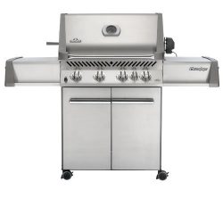 Napoleon P500RBPSS Prestige Propane Grill with Rear Burner Stainless Steel Doors and Lid