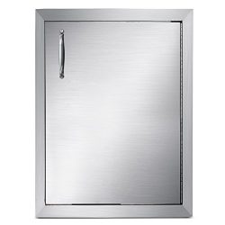 Happybuy Right Hinged Single Access Door 16 x 22 Inch Vertical Island Door Stainless Steel Acces ...