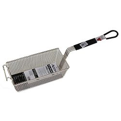 R & V Works Replacement Black Handle Basket for Cooking with Cajun Fryer