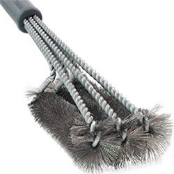 Do-Be Products Grill Brush STAINLESS STEEL 18″ Barbecue Cleaning Brush, w/Wire Bristles an ...