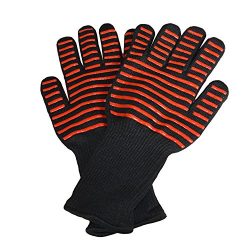 Extreme Heat Resistant Grill Gloves for Cooking,BBQ,Grilling,Frying,Baking,grilling and oven 1 Pair