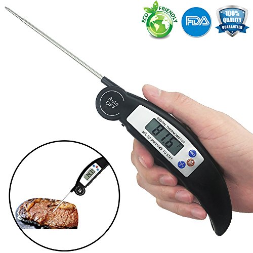 Digital Meat Thermometer Cooking Instant Read Thermometer Food with Super Long Probe For Liquid  ...