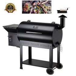 Z GRILLS Wood Pellet Grill & Smoker 700sq in 6-1 bbq grill with Electric Digital Controls fo ...