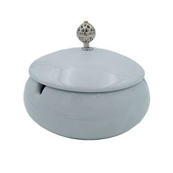 Kinger_Home Ceramic Ashtray With Lids,Windproof,Cigarette Ashtray for Indoor or Outdoor Use, Ash ...