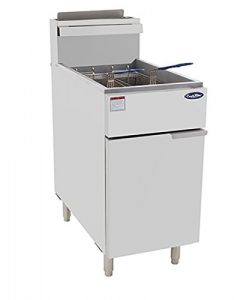 CookRite ATFS-50 Commercial Deep Fryer With Baskets 4 Tube Stainless Steel Liquid Propane Floor  ...