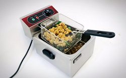 Professional 5.5L Electric Deep Fryer, Stainless Steel Chicken Chips Fryer with Basket Scoop for ...