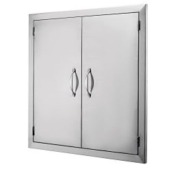 FoodKing BBQ Island Door 24″Wx24″H 304 Stainless Door Double Access BBQ Doors Rust R ...