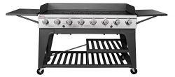 Royal Gourmet 8-Burner Liquid Propane Event Gas Grill, BBQ, Picnic Camping Outdoor, Black