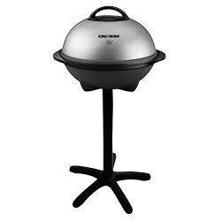 George Foreman 15-Serving Indoor/Outdoor Electric Grill, Silver, GGR50B (2-Units)