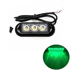 TASWK 3-LED Bulb Warning Strobe Lights for Trucks Cars Motorcycle Daytime Running Lights Emergen ...