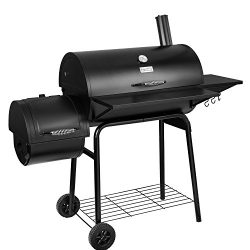 Royal Gourmet CC1830S Charcoal Offset Smoker, Grill-Upgrade, Black