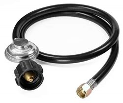 DOZYANT 3.5 Feet Universal QCC1 Low Pressure Propane Regulator Grill Replacement with 42 inches  ...