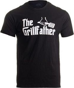 THE GRILLFATHER Adult Unisex T-shirt / Funny Grill BBQ Meat Tee (Adult, XL)