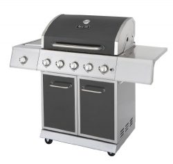 Dyna-Glo DGE Series Propane Grill, 5 Burner, Gunmetal