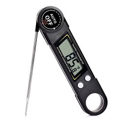 Meat Thermometer, Voice Instant Read Thermometer Cooking Thermometer with Super Long Probe AUTO  ...