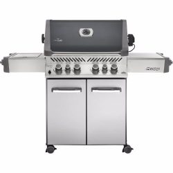 Napoleon Grills P500RSIBNCH-1 Prestige 500 6 Burner Charcoal Natural Gas Grill Rear & Side B ...