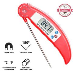 Digital Meat Thermometer, Valuever Cooking Food Thermometer Instant Read [Pocket-sized] LCD Disp ...