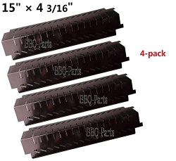 Hongso PPD011 (4-Pack) Barbecue Replacement Gas Grill Porcelain Steel Heat Plate, Heat Shield, H ...