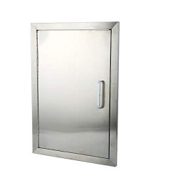 Belovedkai BBQ Access Door, 14″ Wx20 H, Vertical/Single Double Wall Construction Stainless ...