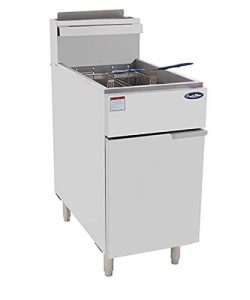 CookRite ATFS-50 Commercial Deep Fryer With Baskets 4 Tube Stainless Steel Natural Gas Floor Fry ...