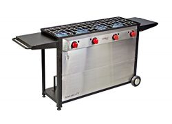 Camp Chef Somerset 4- Burner BBQ Cart, Catering, Family Reunion, Outdoor Kitchen, Backyard Jumbo ...