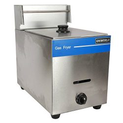 Uniworld Deep Fryer Single Basket Liquid Propane Stainless Steel UGF-71