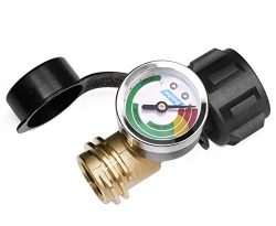 DOZYANT Propane Tank Gauge Level Indicator Leak Detector Pressure Meter Color Coded Universal fo ...